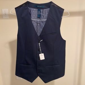 Perry Ellis Navy Vest- S